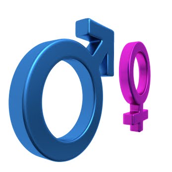 pink blue gender symbols 